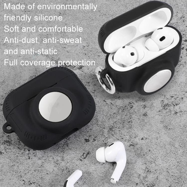 Для AirPods Pro 2 / Airtag 2 в 1 Универсальный силиконовый защитный чехол от падений