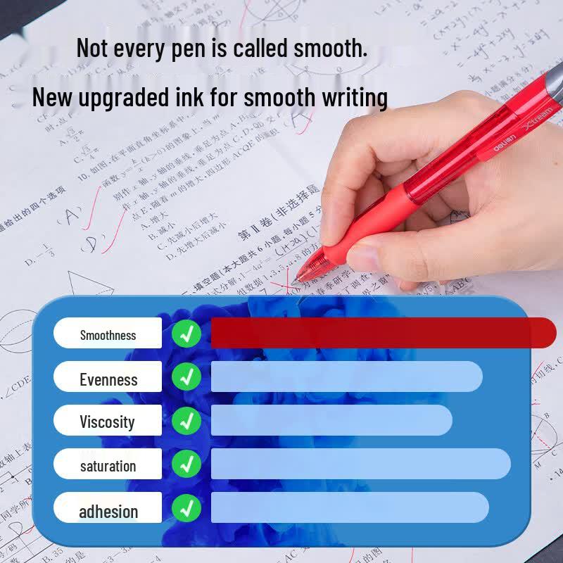 Deli S08 Smooth Retractable Gel Pen