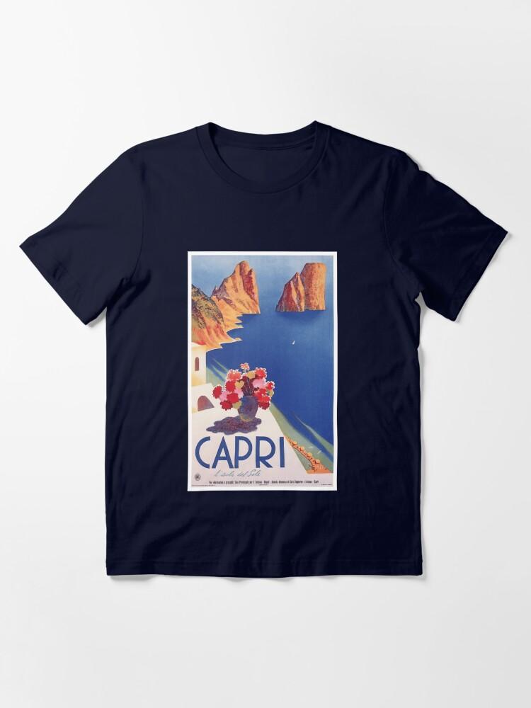 Peppino di Capri Vintage Capri Italy Travel Poster Poster Essential T-Shirt