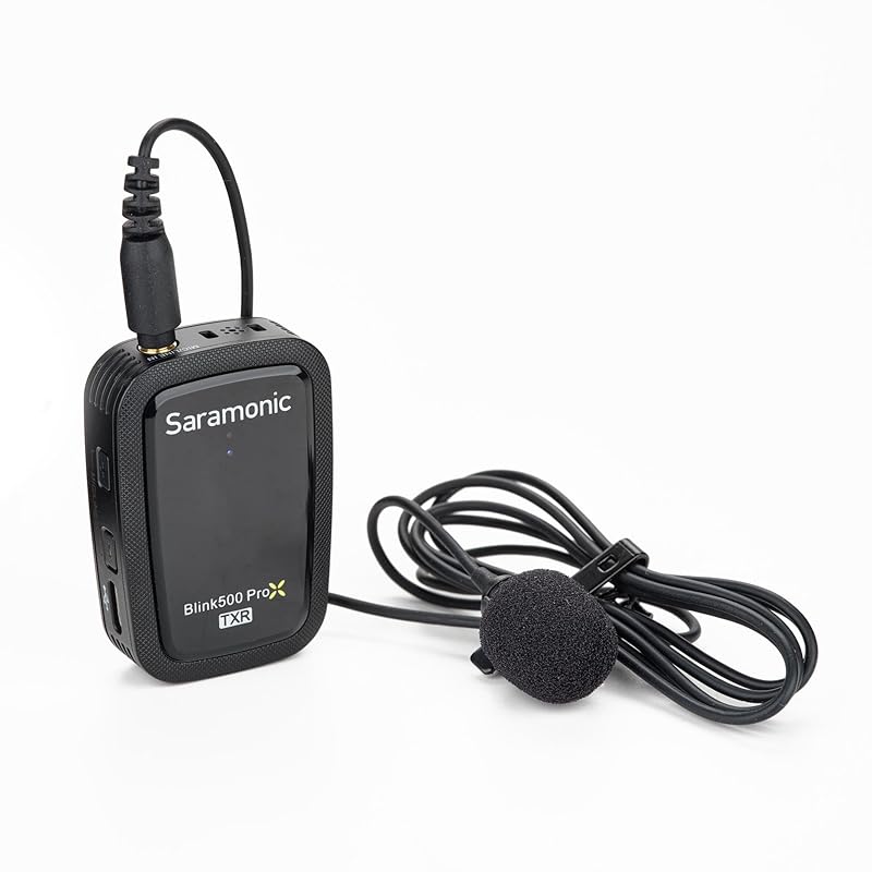 Saramonic Salamonic 2.4G wireless microphone system Set of 2 transmitters and 1 receiver with onboard recording function black Lavalier microphone
