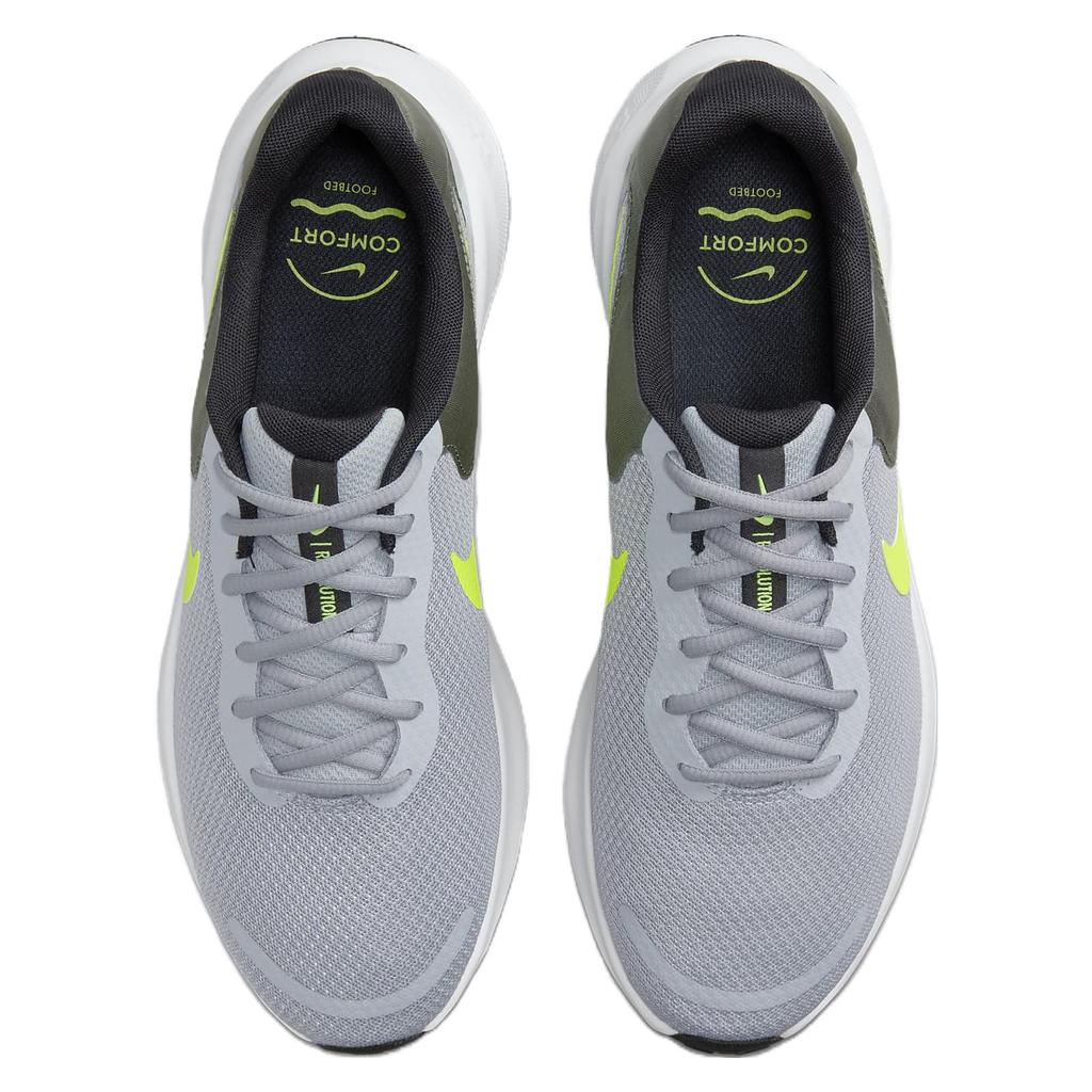 Nike Revolution 7 Серый волк Дымчато-серый Черный Вольт Кроссовки для бега FB2207-002