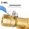 Genuine AMEIKO Brass Filter Ball Valve with Female Thread for Water & Air Conditioning - Manual Valve, 4/6 Points, 1 Inch.