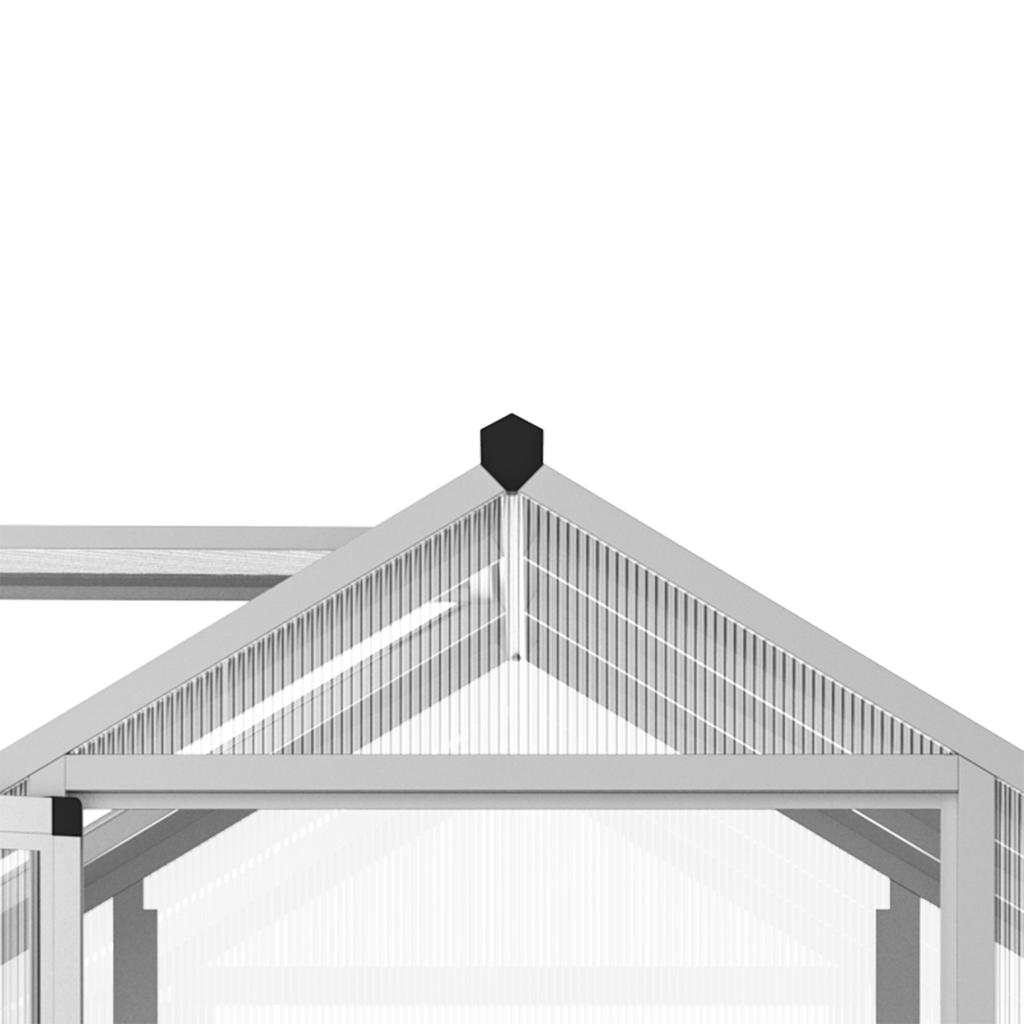 303x183x195cm Clear Polycarbonate Sheet Walk-In Greenhouse