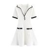 Kaslead New Women clothes Western Style Fashion Metal Button Rib Dress 4770154 064