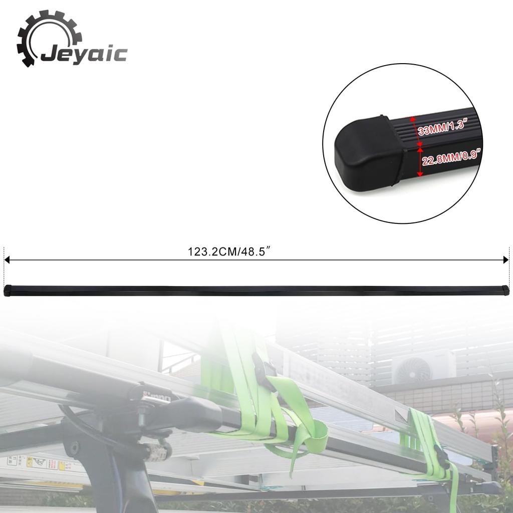 Jeyaic Basic Bar Square Roof Carrier 122cm Roof Carrier Belt with Roof Rails Features such as high load capacity and wide applicability provide