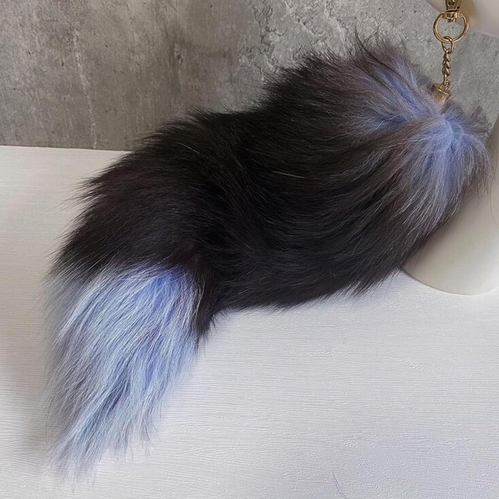 Plush Tail Keychain Role Play Toy Costume Keychain
