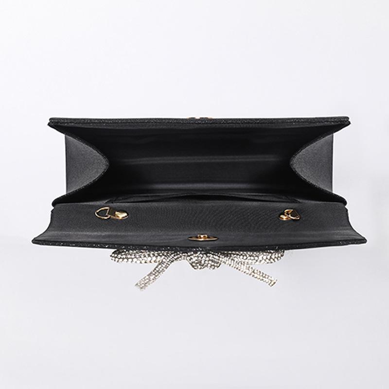 Новая Банкетная Клатч-Сумка Высокого Качества Универсальная Ромбовидная Цепочка-Бант Сумка Через Плечо для Вечернего Платья