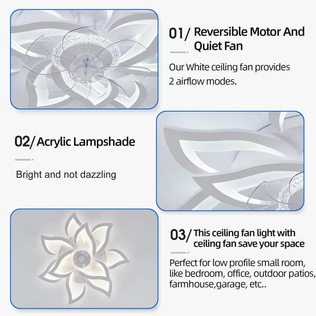 Светодиодный потолочный вентилятор IRALAN, современный умный пульт дистанционного управления, потолочные вентиляторы, лампы для комнаты, ресторана, кухни, украшения дома