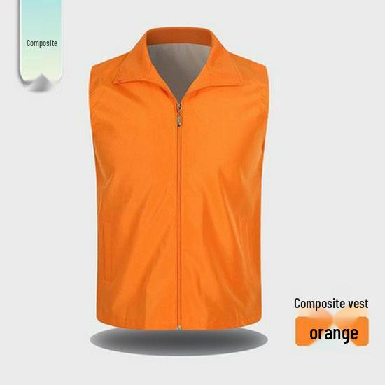 Красный волонтерский жилет на заказ с логотипом для мероприятий и деятельности