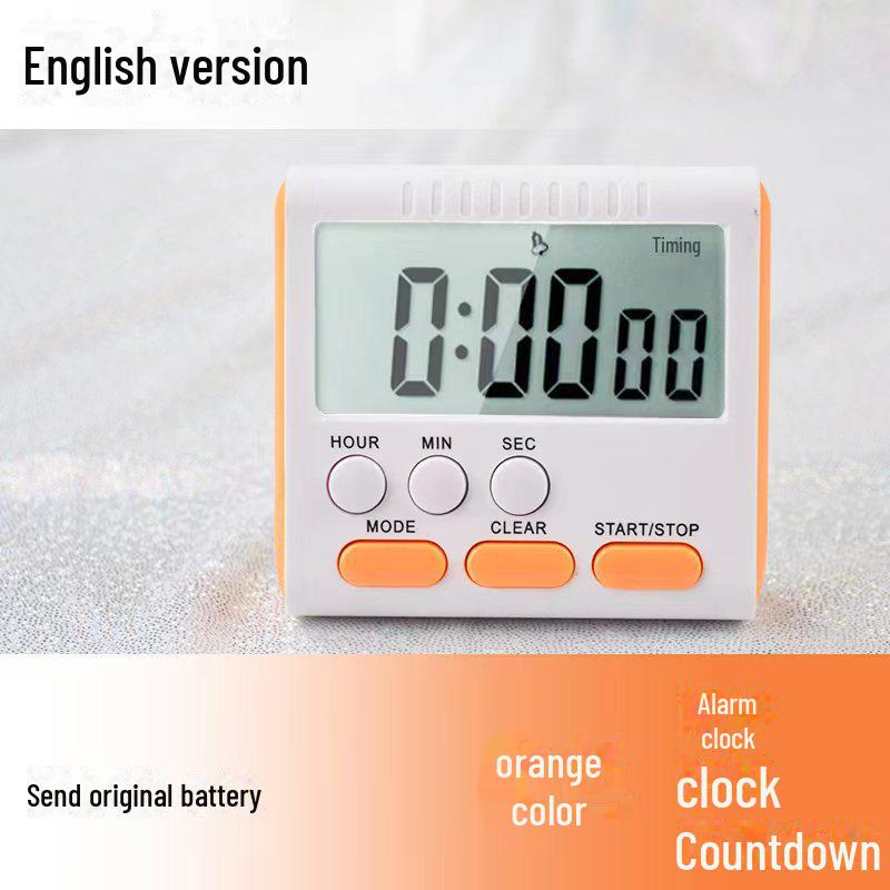 Двуязычный 24-часовой цифровой кухонный таймер