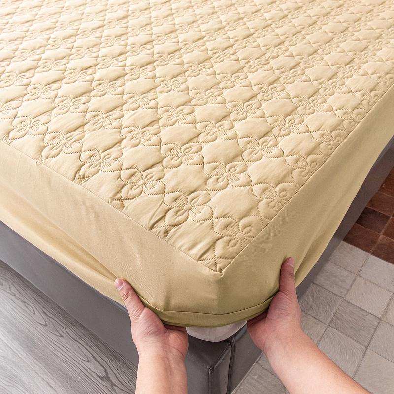 Покрывало из матовой ткани, стеганый чехол для матраса, водонепроницаемый наматрасник для кровати, чехол для матраса с защитой от клещей