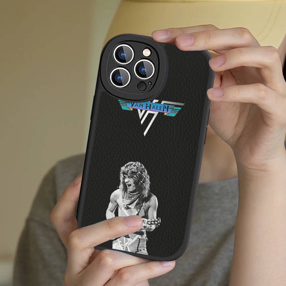 Чехол для телефона E-Eddie Van H-Halen Singer Жесткая кожа Для IPhone 14 13 16 Mini 15 14 11 12 Pro Max Plus Fundas