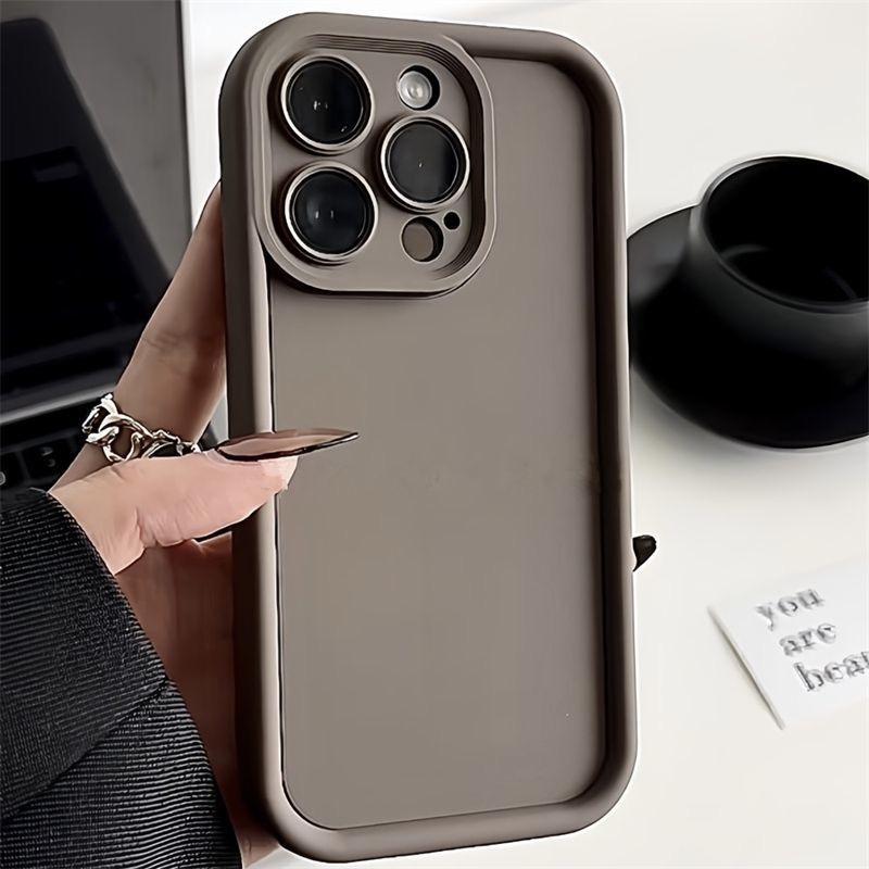 Мягкий ТПУ чехол конфетного цвета для iPhone 17 Air 16 14 15 Pro Plus 13 12 11 Pro Max 16e XR XS Противоударный силиконовый чехол для телефона Fundas