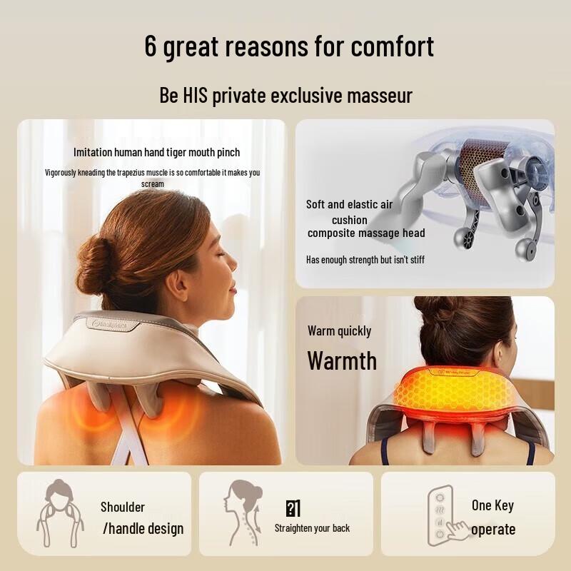 Westinghouse UK5 Portable Neck & Shoulder Massager CN plug (adapter included)
