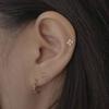 Youngglow 14k CH хром кубический пирсинг