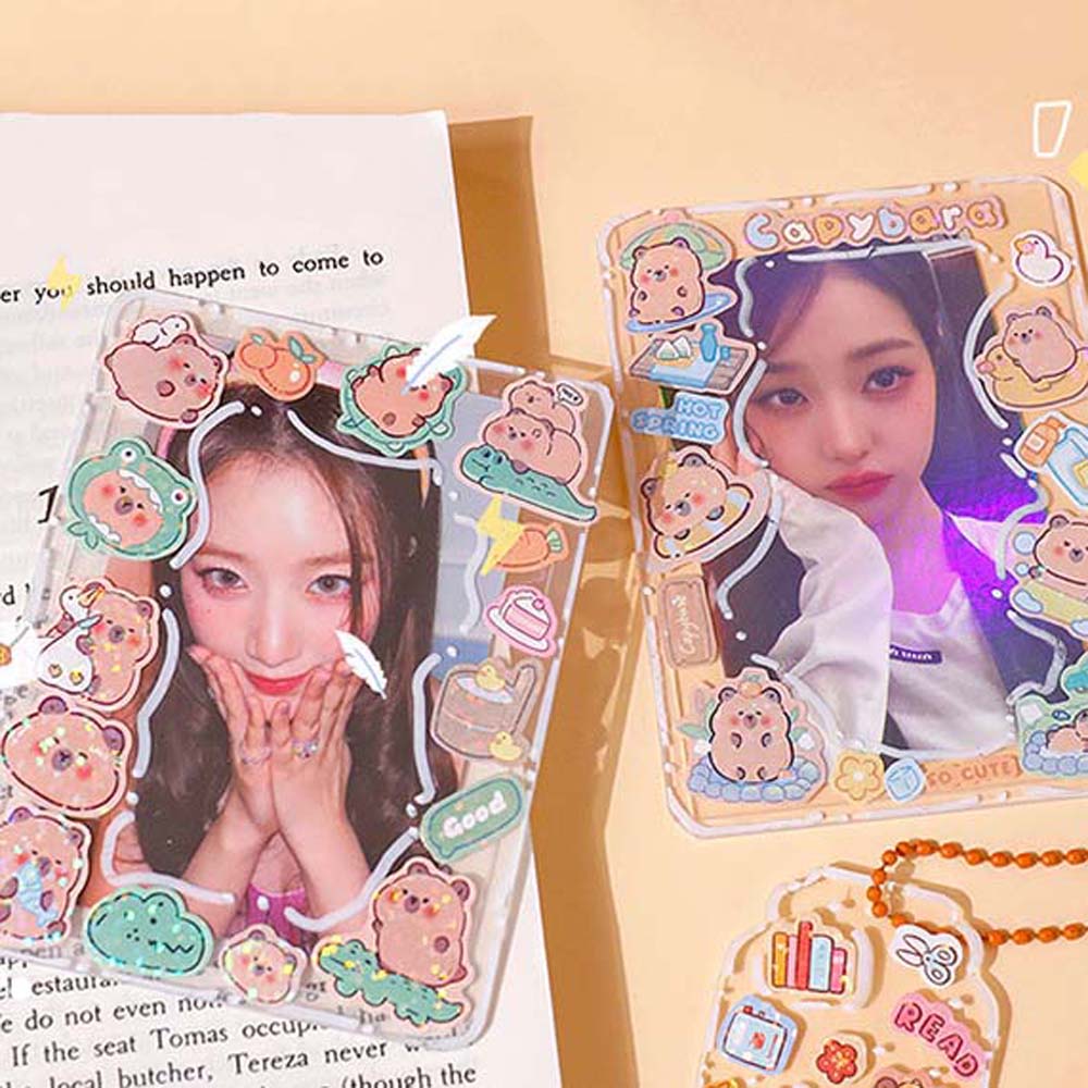 10Sheets Scrapbooking Capybara Decoration Sticker School Supplies Kids Toys Sticker Laptop