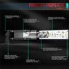 6500K 10D 13" Single Row 26LED Car Super Slim Work Lamp Strip 13000LM Spot Flood