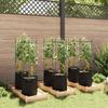 Tomato Cages with Plant Bags 6 pcs 116 cm Steel and PP