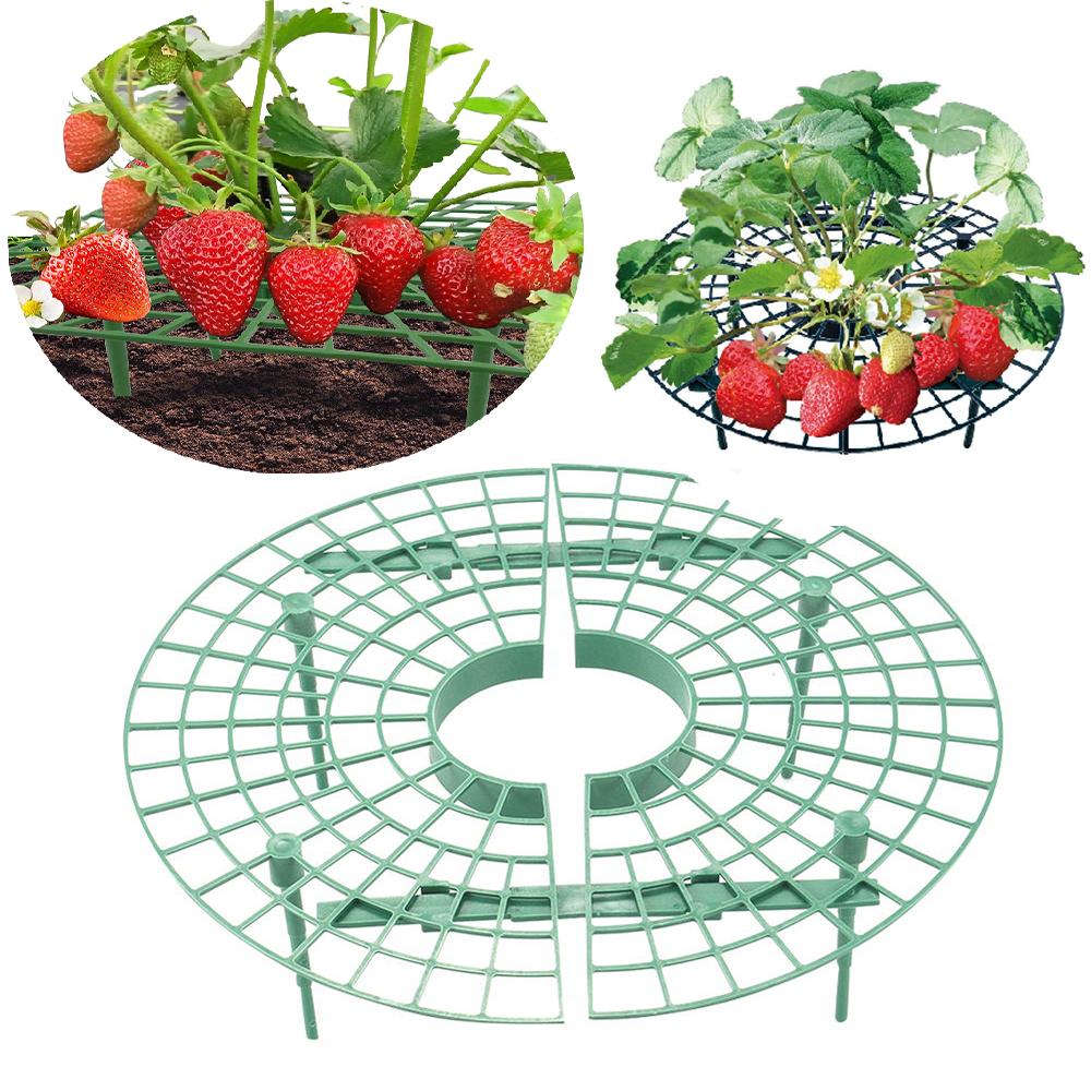 Strawberry Plant Stand Plastic Strawberry Stand Balcony Grow Vegetables Fruit Climbing Pillar Gardening Bracket Plant Stand 1Set
