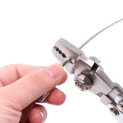 Плоскогубцы для алюминиевых муфт, обжимные клещи для кабельных наконечников 1,2-2,2 мм, обжимной инструмент для рыболовных тросов, двухствольный наконечник, петля, муфта