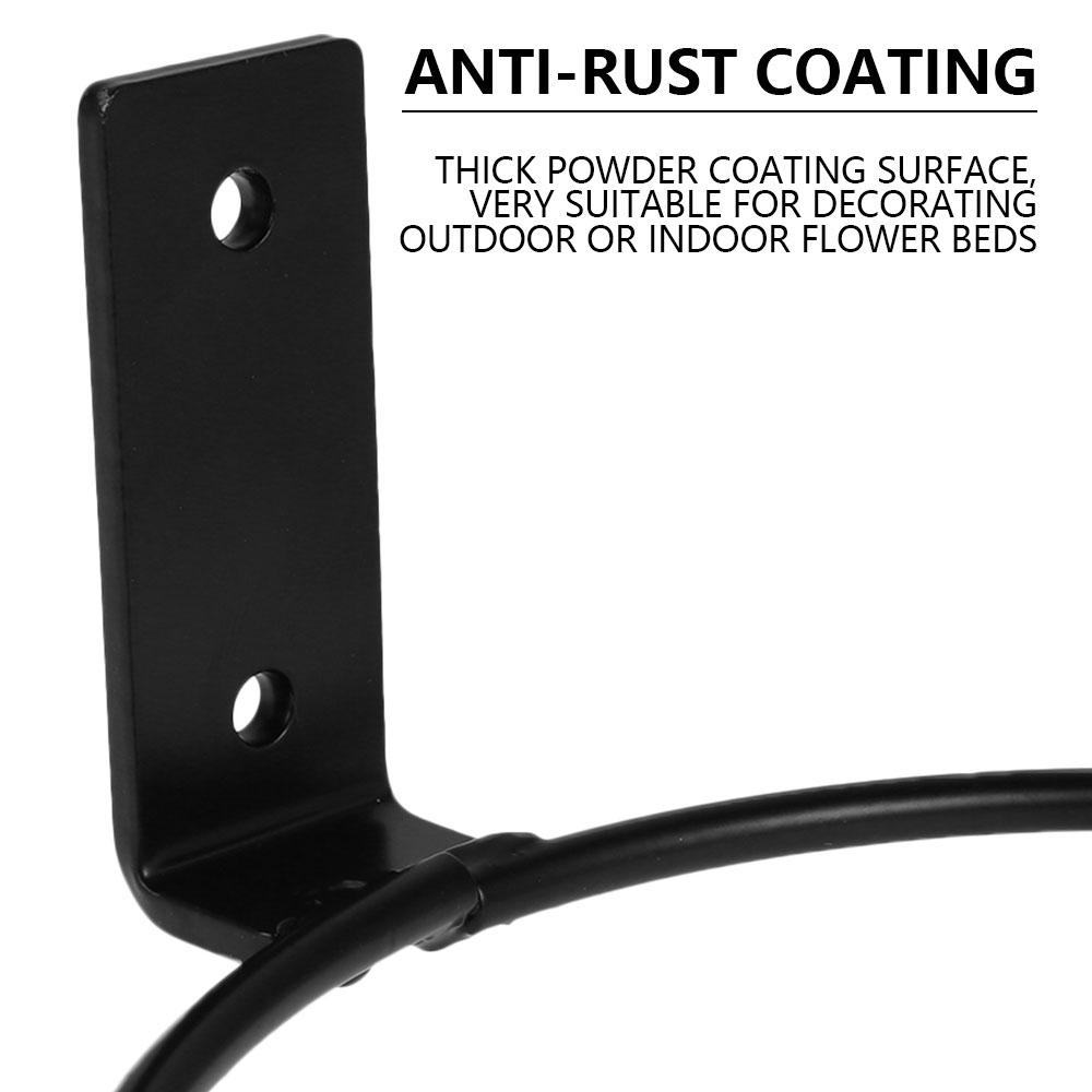 Поддоны для цветочных горшков Настенный держатель для кольца горшка Металлические крючки-подвесы для кашпо Настенный кронштейн Стойка для хранения растений Сад