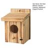 Bird Nest Box Waterproof Wooden Bird Nest Chickadee Nesting Box Bird House Outdoor Bluebird Box for Wrens Swallows Finches