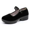 Старые пекинские тканевые туфли женские туфли на мягкой подошве для танцев гостиничные нескользящие рабочие туфли черные на платформе для квадратных танцев туфли для мамы
