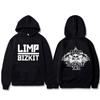 Худи с скелетом группы Limp Bizkit Мужская Женская Мода Ретро Металлическая Толстовка Мужская Винтажная Повседневная Оверсайз Худи