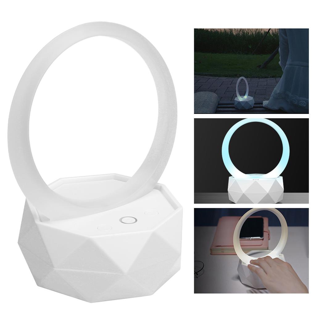 Мини-Bluetooth-колонка LY Y1 с красочным ночником, аудиоаксессуар, настольное украшение(белый )