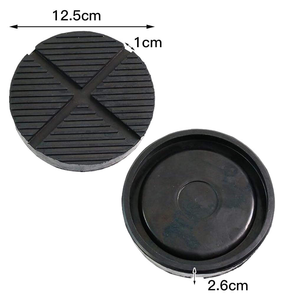 LOYELEY Jacking Pad 12.5*2.6cm Jack Pad Rubber Pad Super Heavy Duty Jack Up Adapter Universal Jack Attachment