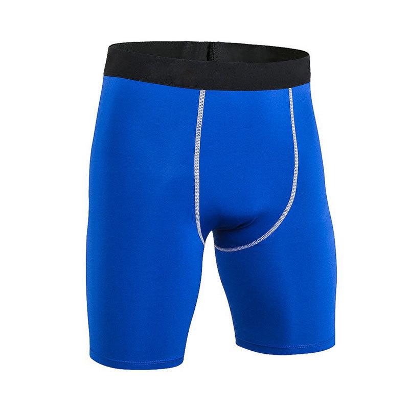 Men's Fitness Basketball Sweat-Wicking Quick-Dry High-Elasticity Compression Shorts