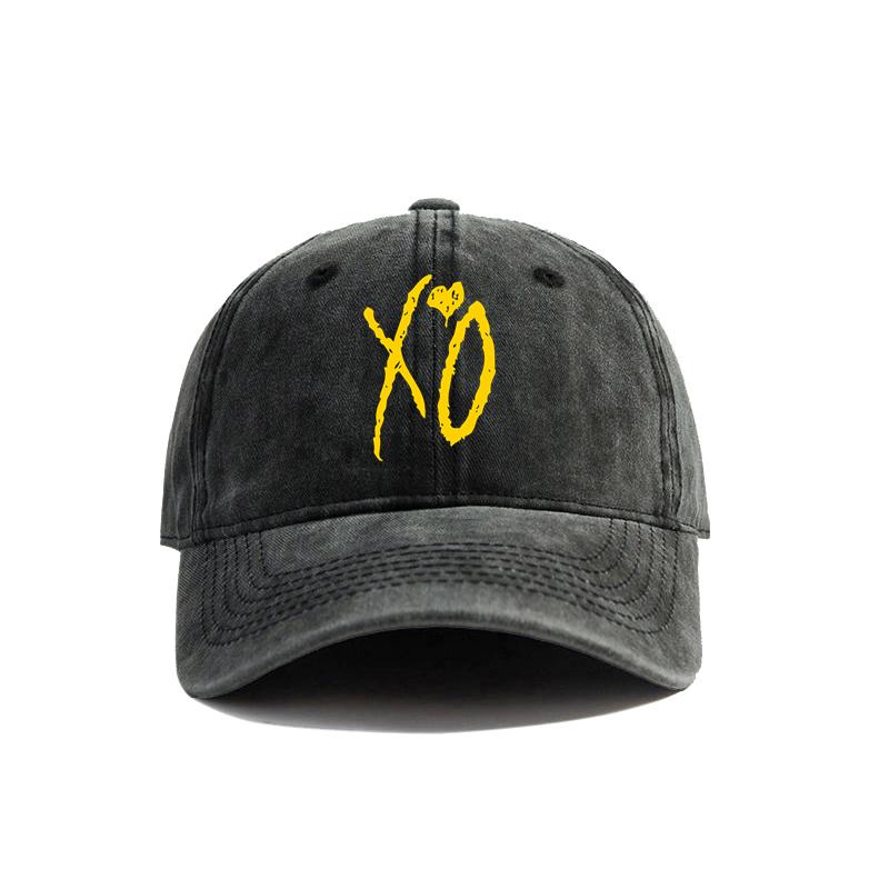 XO The Weeknd Baseball Cap Distressed Hats Cap Unisex Retro Outdoor Summer Adjustable Dad Hat MZ-390