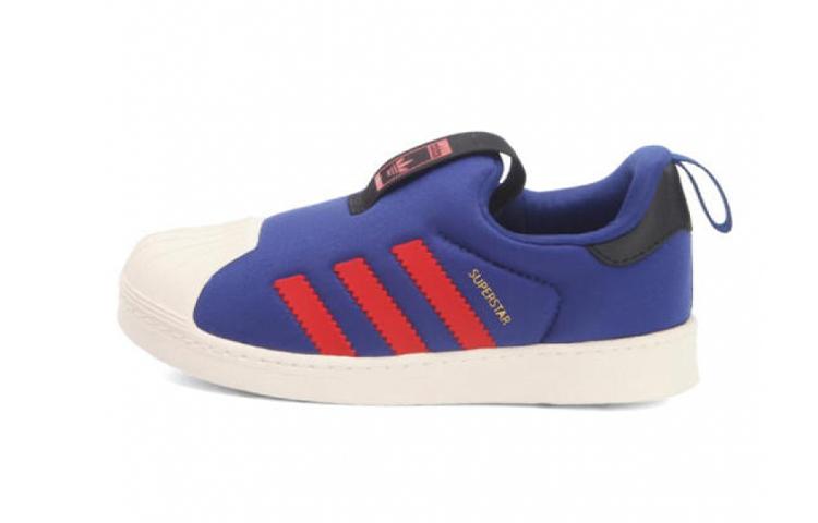 adidas Originals Superstar Collection 360 I Удобные Низкие Детские Кроссовки Сине-Красные Для Младенцев и Малышей BY9934