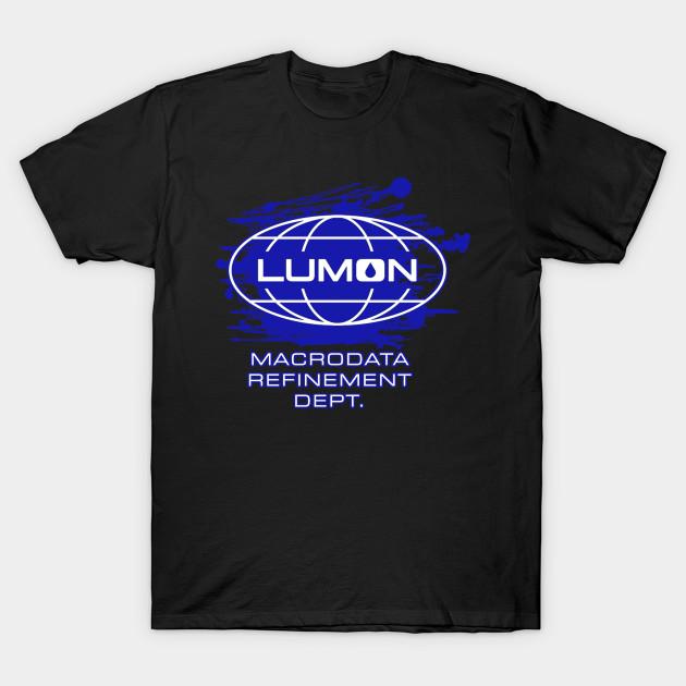 Asian Size Men Black Print T-shirt Lumon Severance No-Cut Heat Transfer Print Cotton Tshirt
