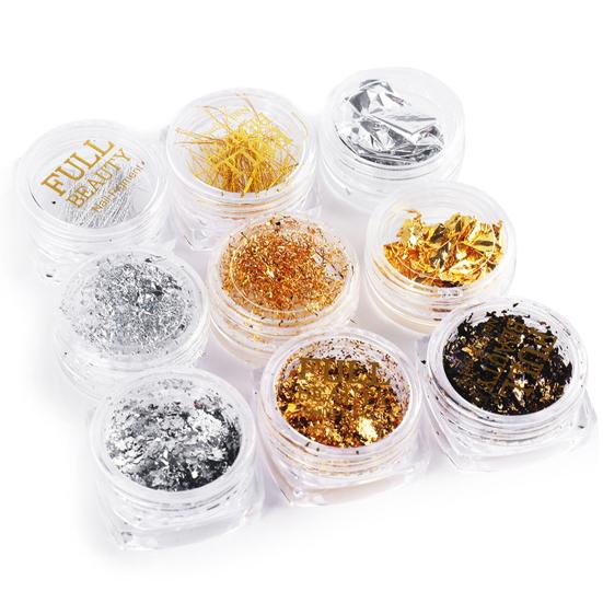 Маникюр Женщины Ультратонкие DIY Декор Золотая Серебряная Фольга Наклейки Для Ногтей Для Вечеринки