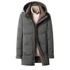 Men's Thickened Down Jacket Men's Winter New Style Mid-length Outdoor Hooded Down Jacket Men's Clothing
