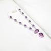Amethyst Necklace, Gemstone 925 Sterling Silver Jewelry Necklace, Handmade Jewelry, For Anniversary Gift