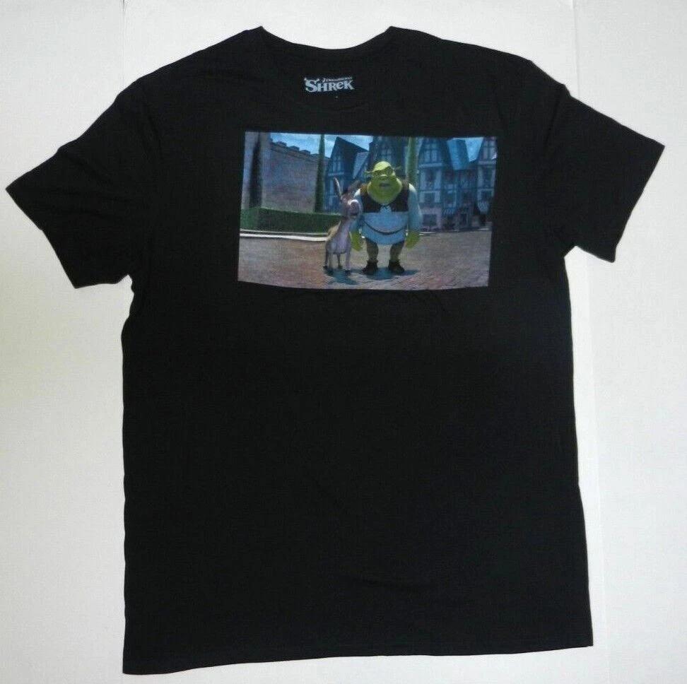 Shrek Movie Short Sleeve Shrek Donkey Graphic TShirt New