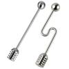 Honey and Syrup Dipper Stick Server Honey Spoon 304 Stainless Steel Wand for Honey Pot Jar Containers