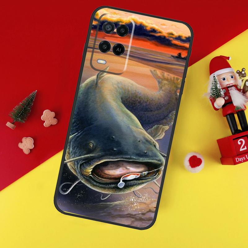 Fishing Gear Fish Case For Oppo A80 A60 A40 A15 A16 A17 A57 A94 A74 A54 A76 A96 A18 A38 A58 A78 A98 A6 A5 Pro