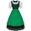 Halloween & Christmas Embroidered Bavarian Beer Dress, Oktoberfest Stage Cosplay Outfit