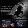 Magnetic Car Wireless Charger Vent Mount for iPhone, Retractable Cable Fast Charging 15W MagSafe Compatible Phone Holder with Strong Magnet