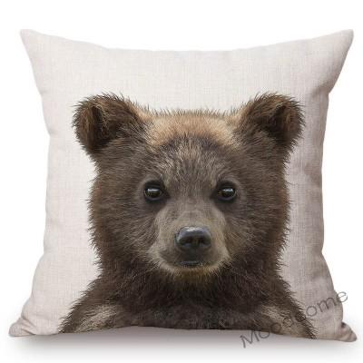 Cute Baby Setting Nursery Art Baby Woodland Animals Bunny Zebra Duck Home Decor Sofa Throw Pillow Case Cushion Cover For Kids