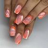 French Flower Fake Nials Long Square Nail Tips New False Nails  DIY