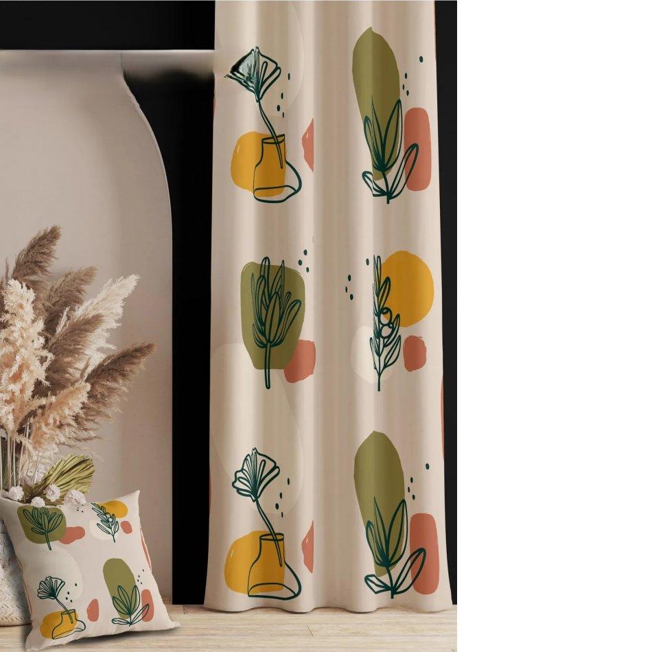 Curtain Backdrop Curtain 140 X 270 Cm Digital Printed Curtain