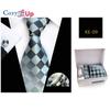 Cozy Up Ties for Men Set with Pocket Square Cufflink and Tie Clip | Necktie Handkerchief In Gift Box for Wedding