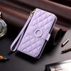Luxury Grid Double Layer Card Slots Wallet Case for Samsung Xiaomi Redmi iPhone OPPO VIVO Wristband Leather Flip Case