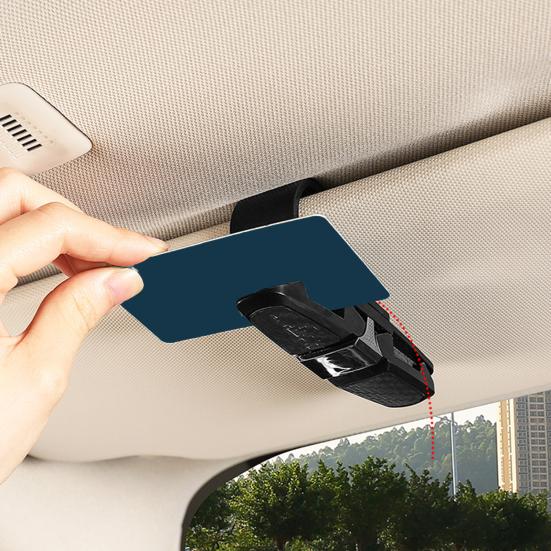 Солнцезащитный козырек для автомобильных солнцезащитных очков, держатель для карточек, вращающийся на 180 градусов, универсальный, простой в установке держатель для автомобильных солнцезащитных очков с зажимом для билетной карты
