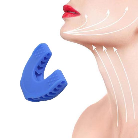 Женский тренажер для челюсти с прозрачной коробкой для хранения, пищевой силикон, эргономичный тренажер для лица для взрослых, укрепитель челюстных костей, тренажер для линии челюсти