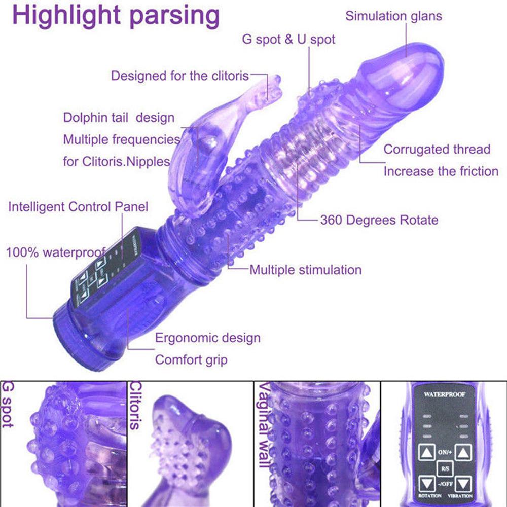 Multispeed Vibrator Dildo G-spot Clitoral Massager Female Toy